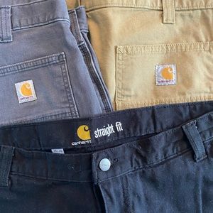 Carhartt straight fit pants bundle